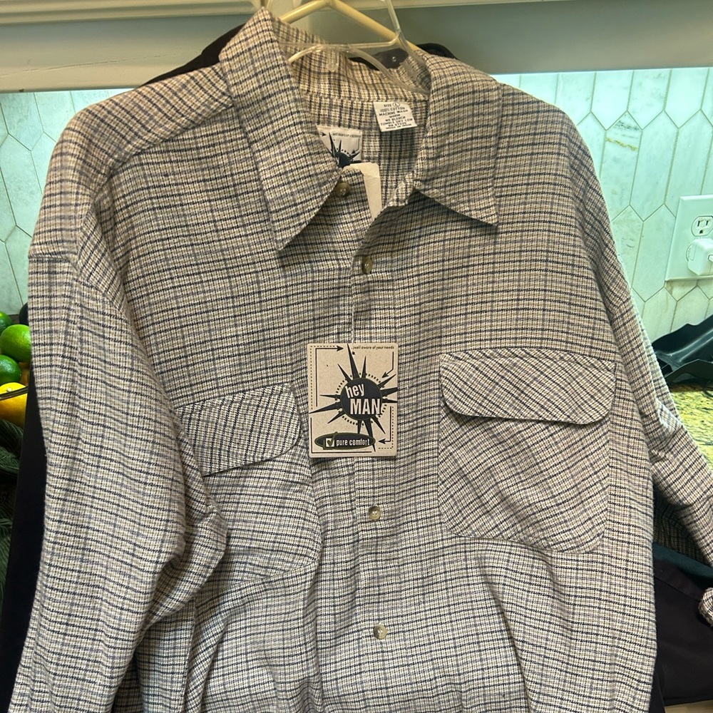 Hey Man button down unique pattern.  Never been worn with tags